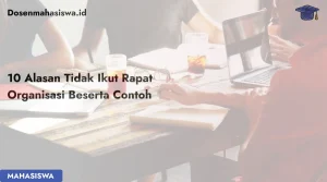 alasan tidak ikut rapat organisasi