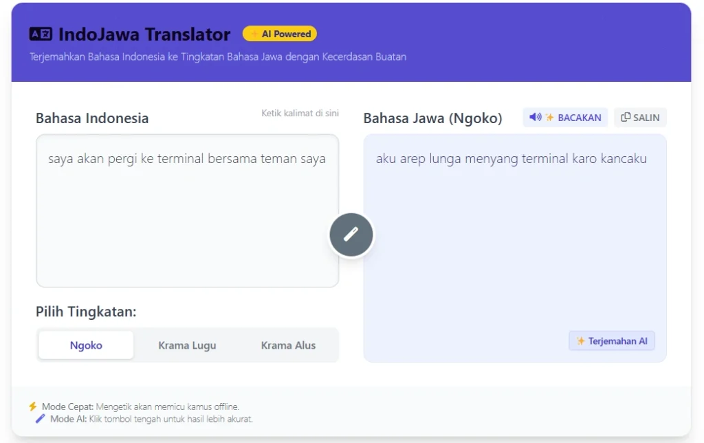 translate jawa ngoko
