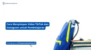 cara menyimpan video tiktok dan instagram untuk pembelajaran