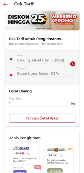 Transparansi Biaya Pengiriman