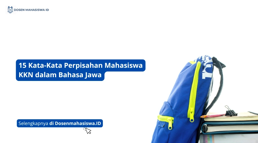 kata kata perpisahaan mahasiswa kkn dalam bahasa jawa